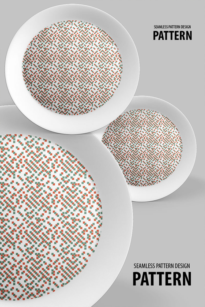 Scattered Cubic Dots Repeat Design Pattern - Features Image 1