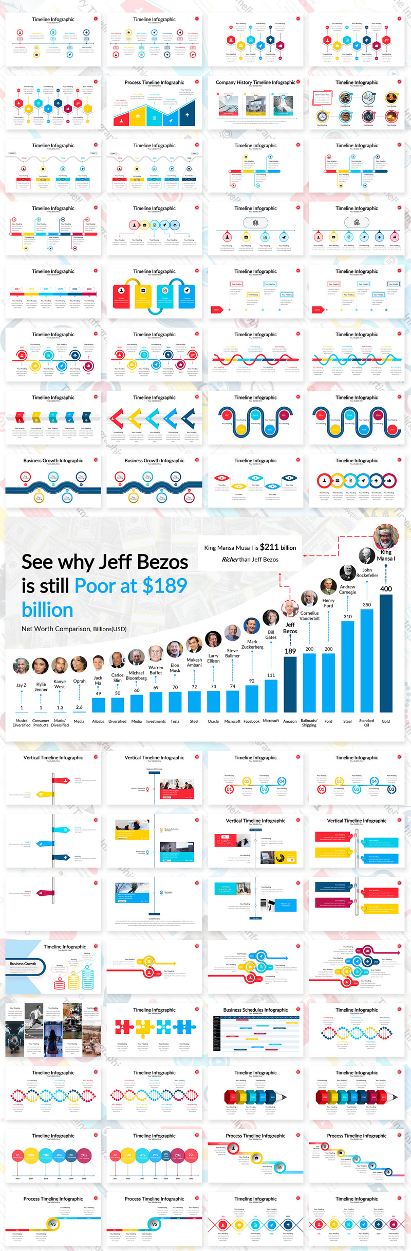Oś czasu Infografika Szablon PowerPoint - Obraz funkcji 4