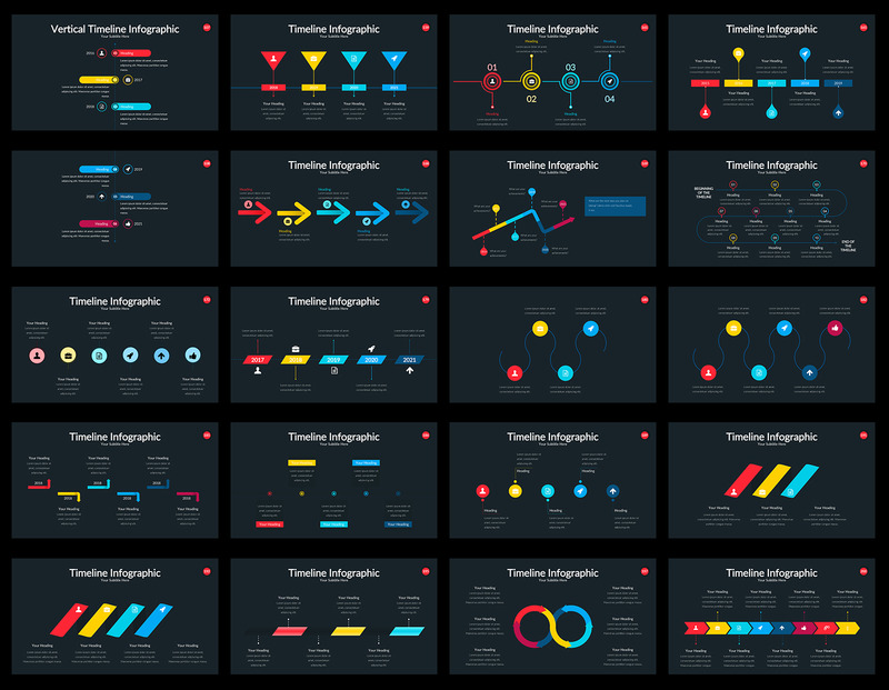 Oś czasu Infografika Szablon PowerPoint - Obraz funkcji 7