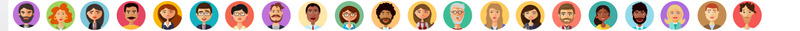 Vector avatars cartoon collection flat Iconset Template - Features Image 1