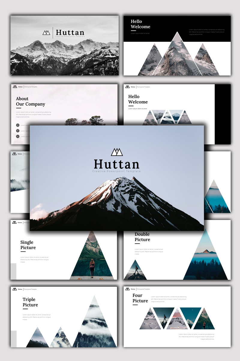 Huttan - 创意商业 PowerPoint 模板 - Features Image 1