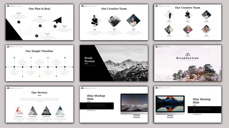 Huttan - 创意商业 PowerPoint 模板 - Features Image 4