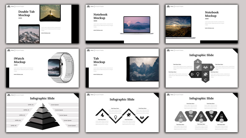 Huttan - 创意商业 PowerPoint 模板 - Features Image 5