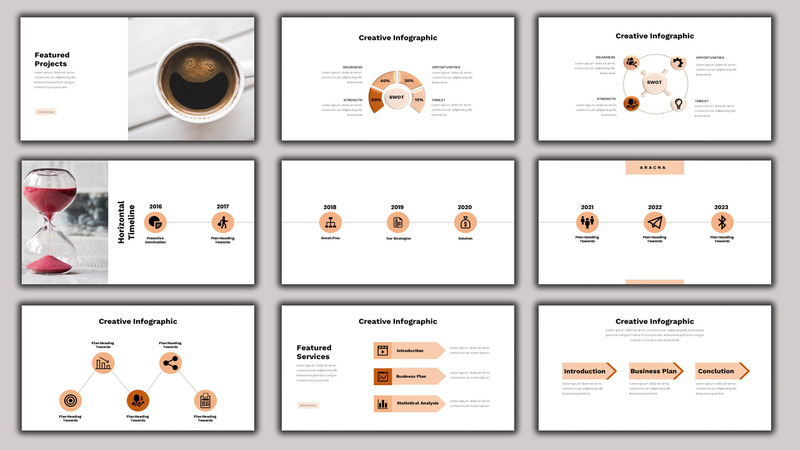 Presentation Bundle Pack 3 in 1 PowerPoint template - Features Image 5