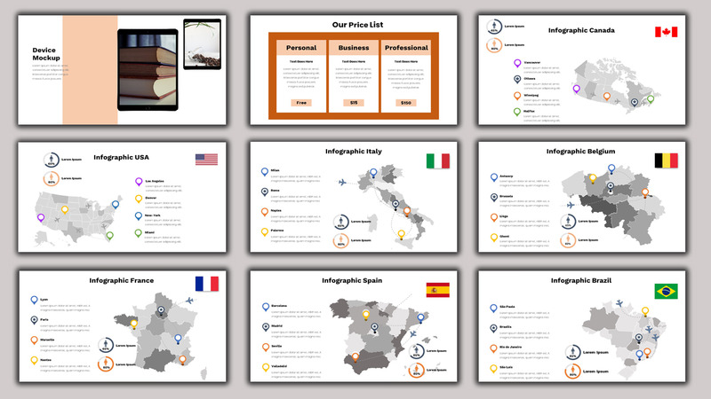 Presentation Bundle Pack 3 in 1 PowerPoint template - Features Image 7