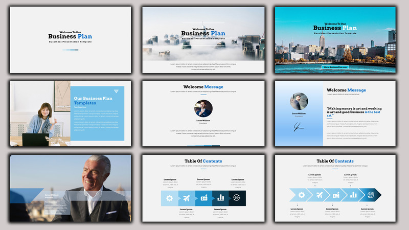 Business Plan - Creative Business Plan PowerPoint Template - Features Image 1