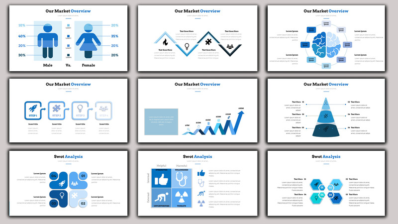 Business Plan - Creative Business Plan PowerPoint Template - Features Image 11