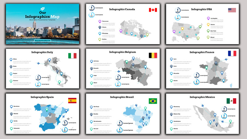 Business Plan - Creative Business Plan PowerPoint Template - Features Image 17