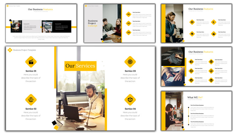 Business Project PowerPoint Template - Features Image 2