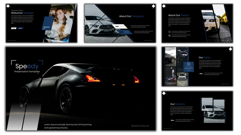 Speedy - Car Services Google Slides - Caratteristiche Immagine 1