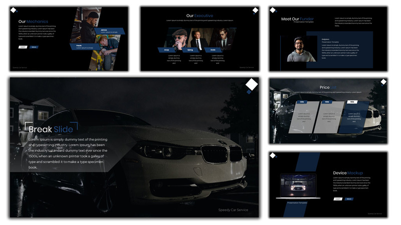 Speedy - Car Services Google Slides - Caratteristiche Immagine 6