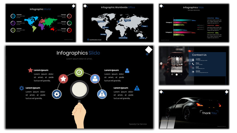 Speedy - Car Services Google Slides - Caratteristiche Immagine 8