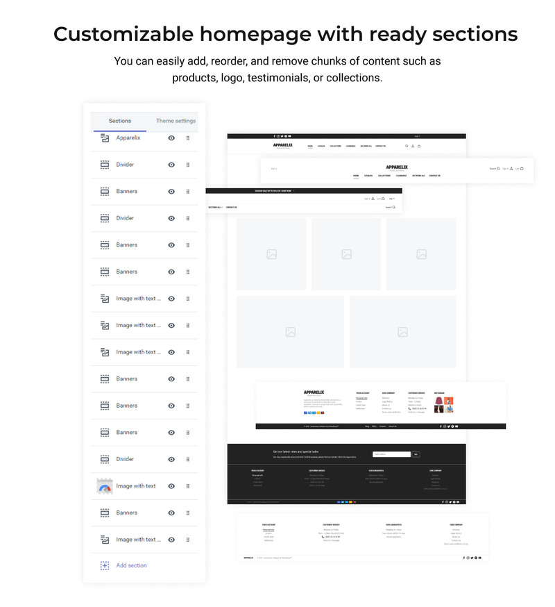 Тема Shopify Интернет-магазин Apparelix Swimwear - Features Image 4