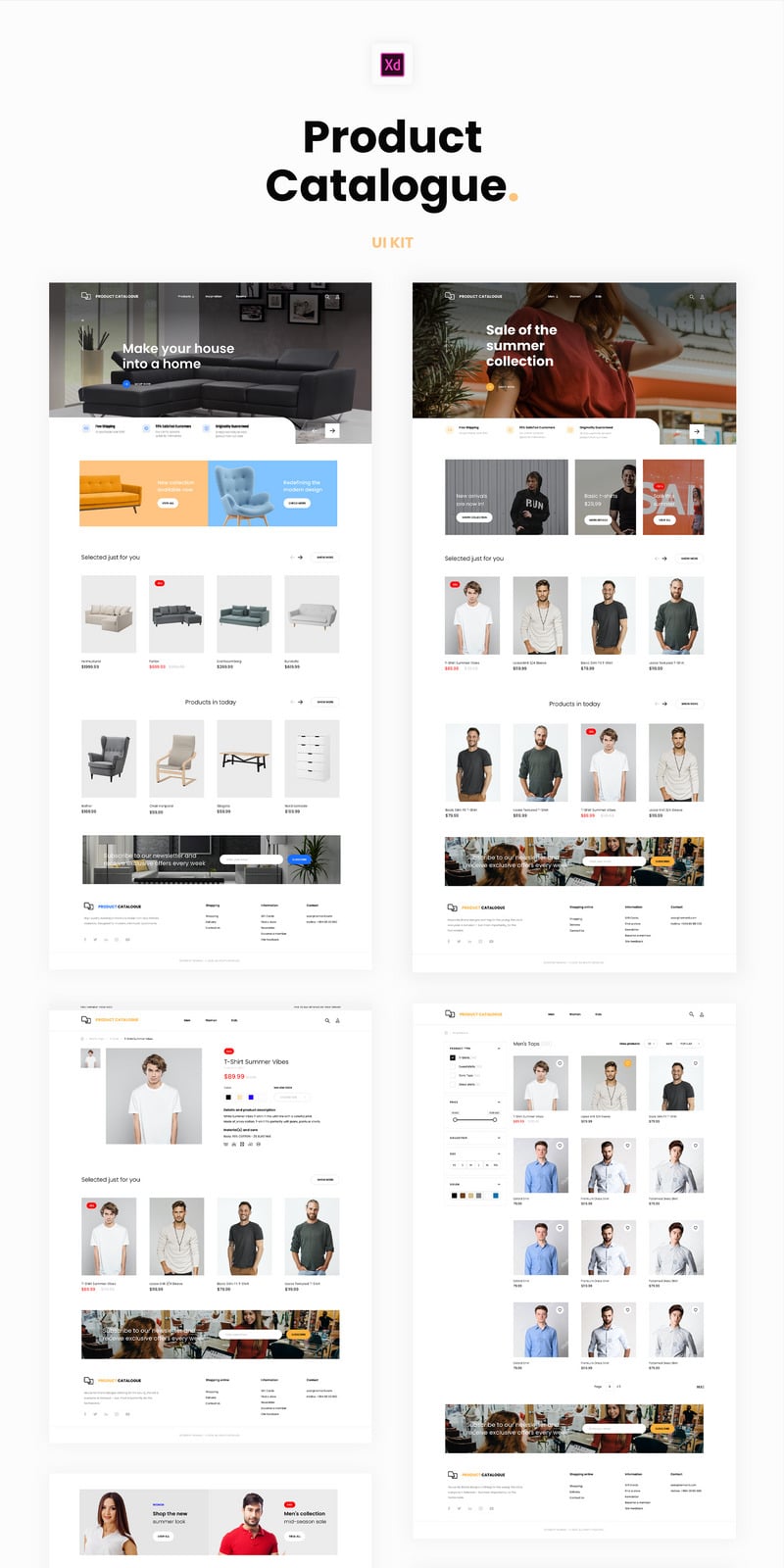 catalogue UI Kit 95296 TemplateMonster