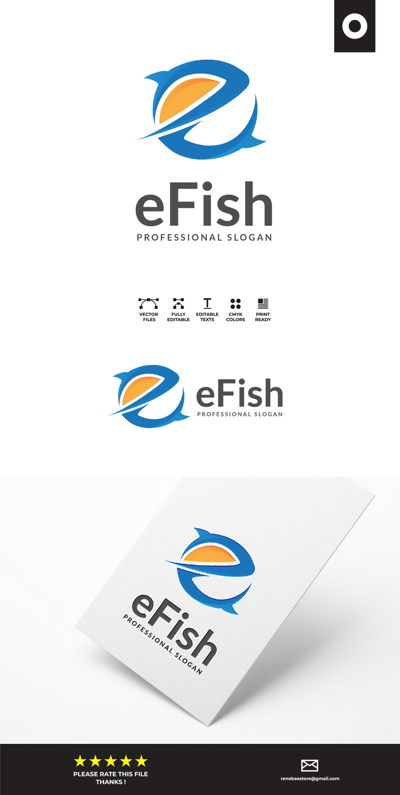 e-Fish Logo Template - Features Image 1