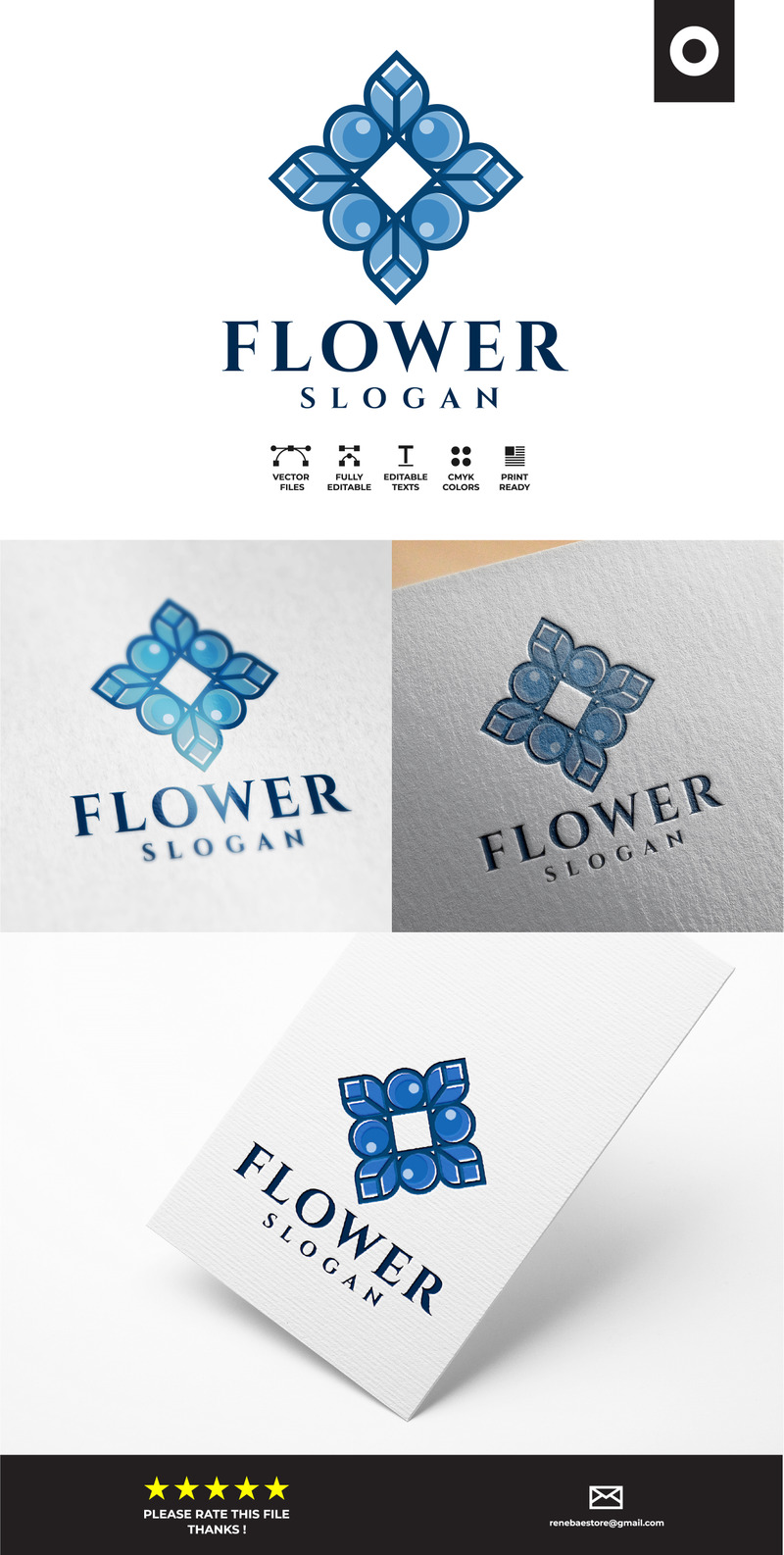 The Flower Logo Template - Features Image 1