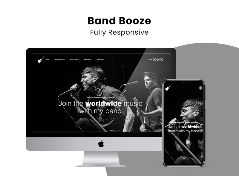 Шаблон целевой страницы Band Booze - Features Image 1