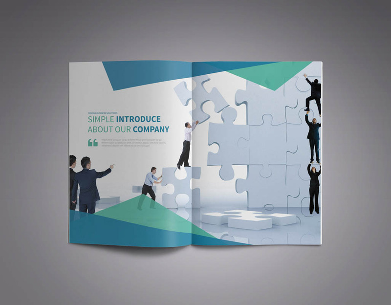 New A4 Business Brochure Corporate Identity Template - Features Image 1