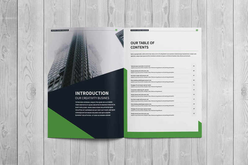 Company Profile Brochure Corporate Identity Template - Features Image 1
