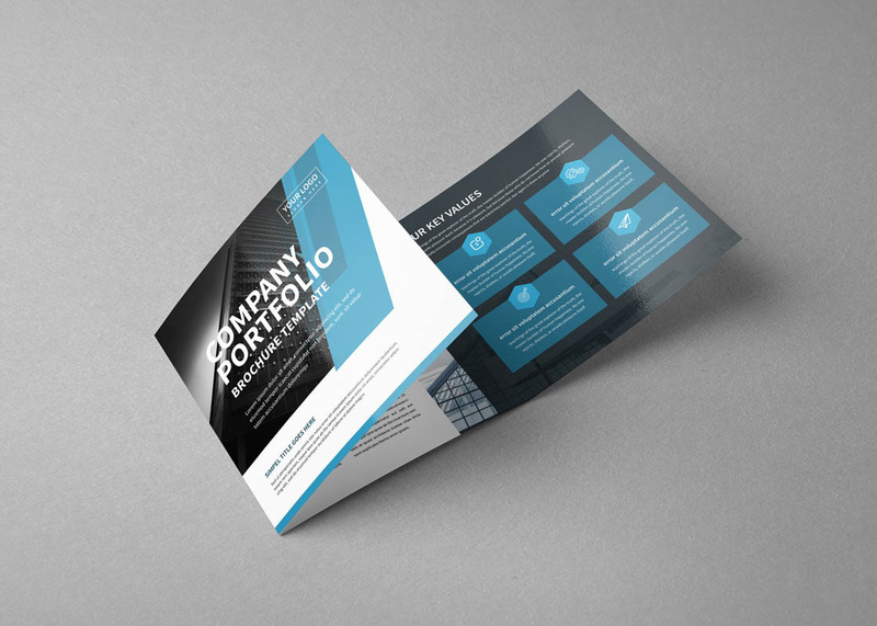 Square Trifold Brochure - Corporate Identity Template