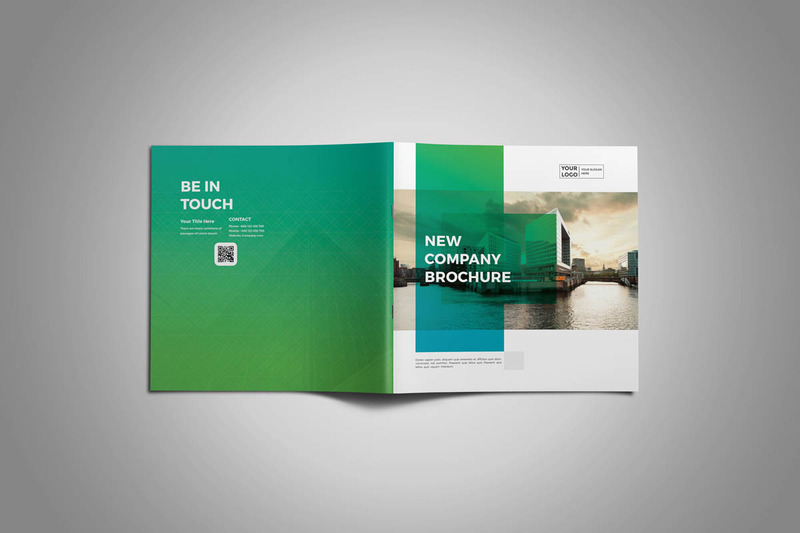 Square Company Profile Brochure Corporate Identity Template - Features Image 1