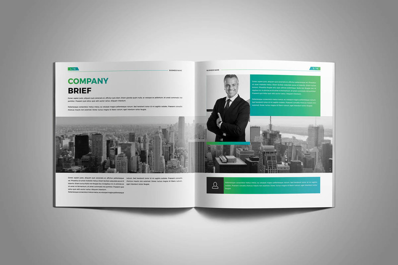 Square Company Profile Brochure Corporate Identity Template - Features Image 3