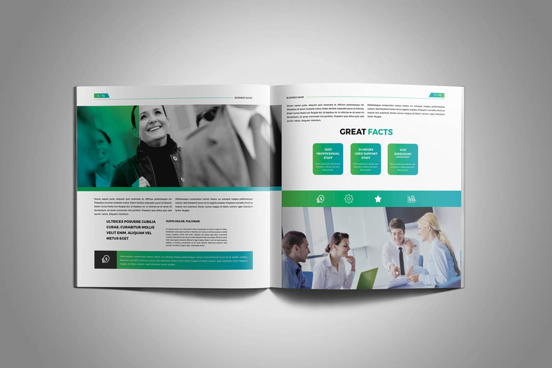 Square Company Profile Brochure Corporate Identity Template - Features Image 4