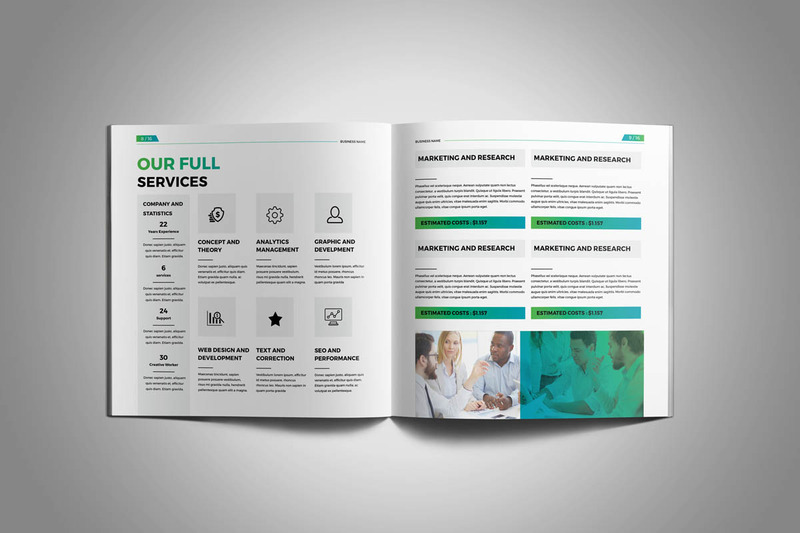 Square Company Profile Brochure Corporate Identity Template - Features Image 5