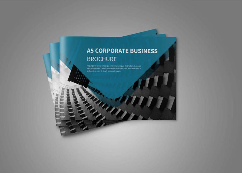 Брошюра A5 Business Landscape - шаблон фирменного стиля - Изображения фич 12