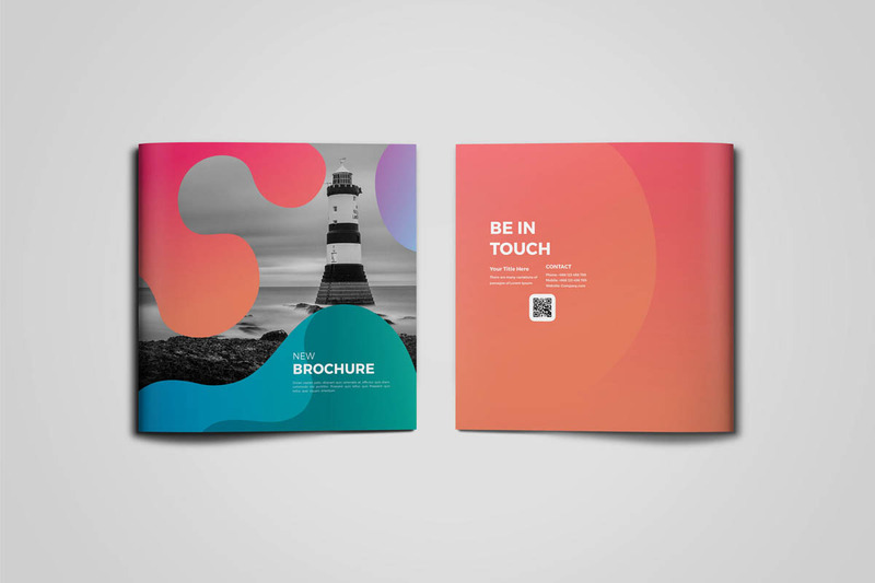 Square Colorful Brochure Corporate Identity Template - Features Image 2