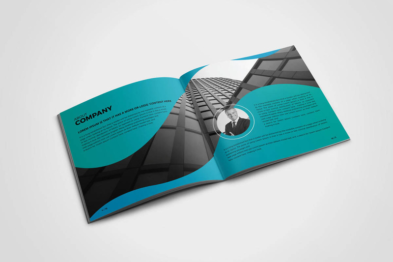 Square Colorful Brochure Corporate Identity Template - Features Image 4