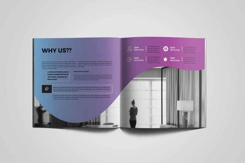 Square Colorful Brochure Corporate Identity Template - Features Image 5