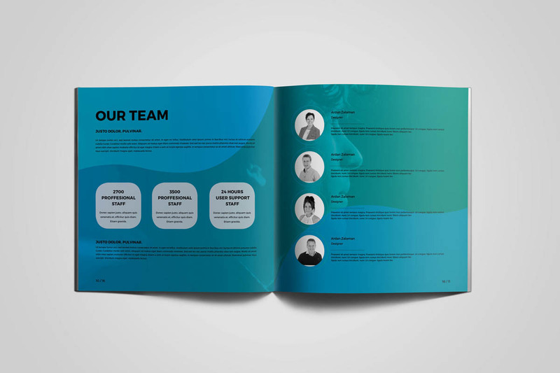Square Colorful Brochure Corporate Identity Template - Features Image 7