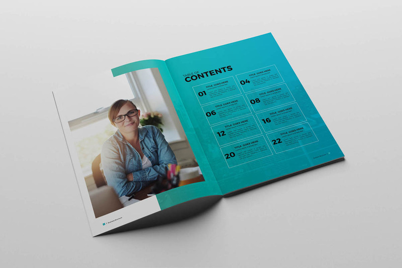 Business Brochure 28 Pages Magazine Template - Features Image 2