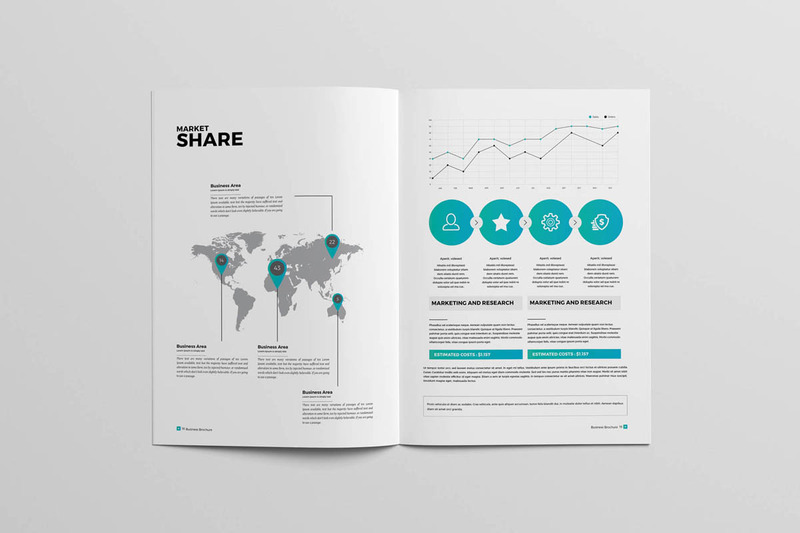 Business Brochure 28 Pages Magazine Template - Features Image 7