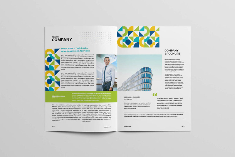 Brochure colorée moderne - modèle d'identité d'entreprise - Caractéristiques de l’image 3