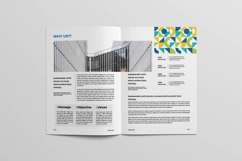 Brochure colorée moderne - modèle d'identité d'entreprise - Caractéristiques de l’image 4