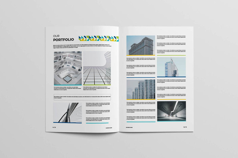 Brochure colorée moderne - modèle d'identité d'entreprise - Caractéristiques de l’image 8