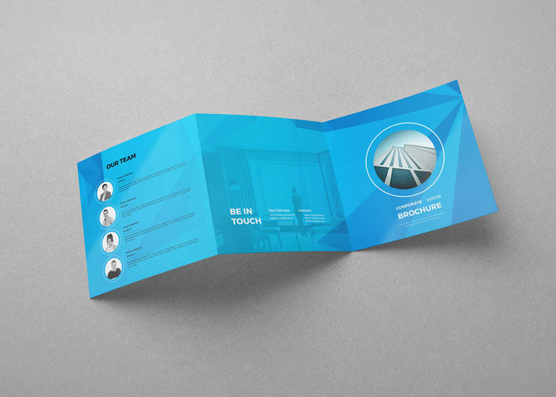 Square Trifold Brochure - Corporate Identity Template - Features Image 3