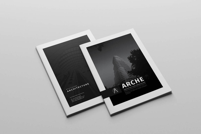 Brochure d'architecture A4 - Modèle d'identité d'entreprise - Caractéristiques de l’image 1
