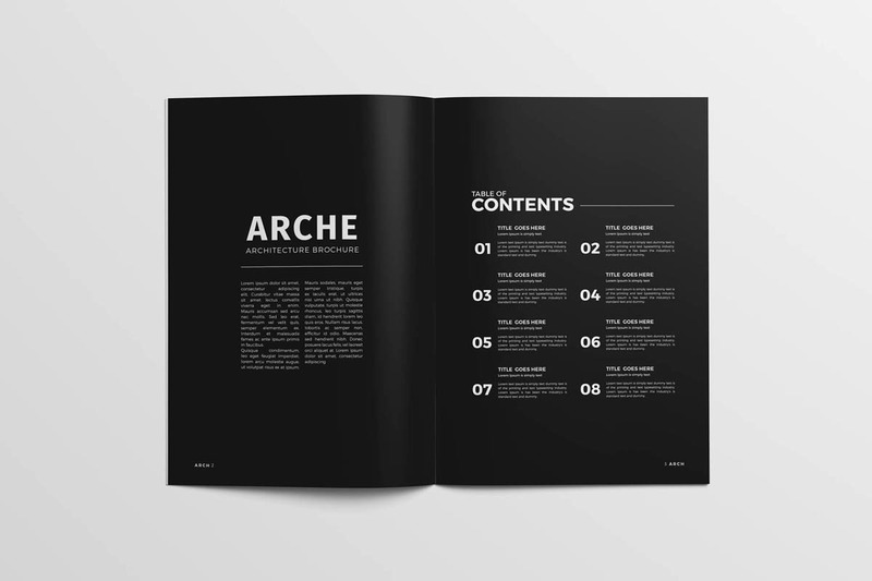 Brochure d'architecture A4 - Modèle d'identité d'entreprise - Caractéristiques de l’image 2