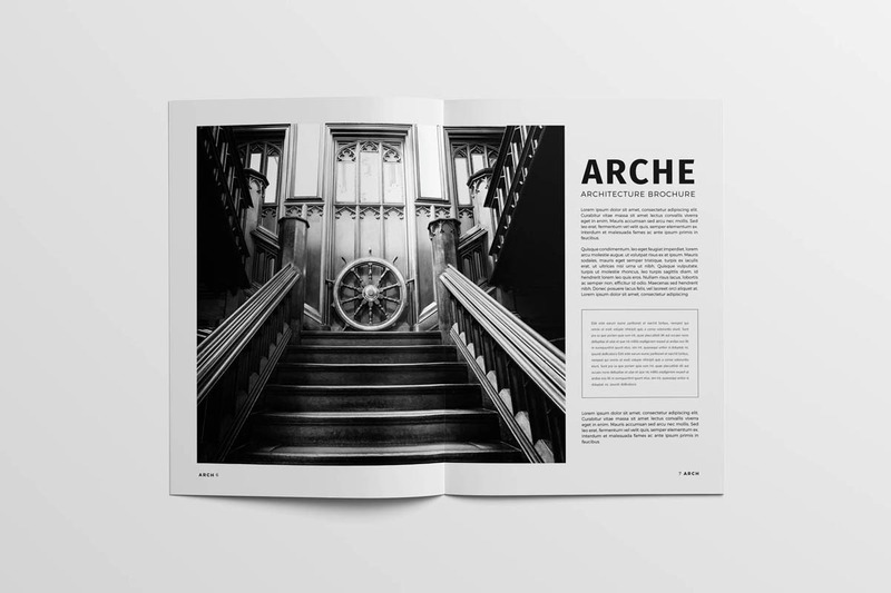 Brochure d'architecture A4 - Modèle d'identité d'entreprise - Caractéristiques de l’image 4