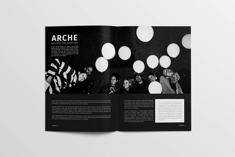 Brochure d'architecture A4 - Modèle d'identité d'entreprise - Caractéristiques de l’image 7