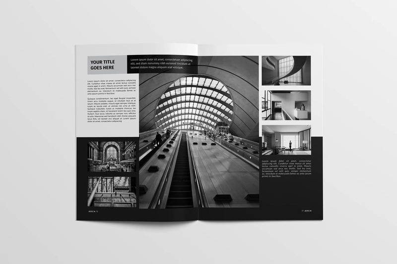 Brochure d'architecture A4 - Modèle d'identité d'entreprise - Caractéristiques de l’image 9
