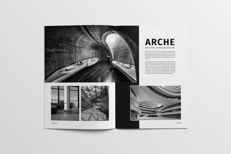 Brochure d'architecture A4 - Modèle d'identité d'entreprise - Caractéristiques de l’image 11