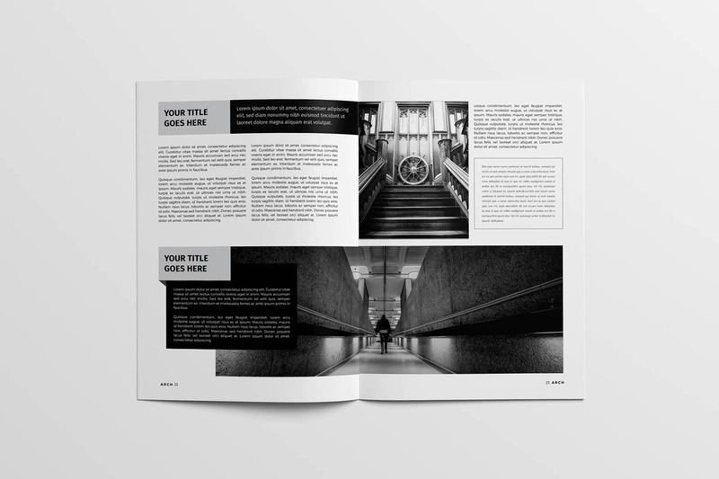 Brochure d'architecture A4 - Modèle d'identité d'entreprise - Caractéristiques de l’image 12