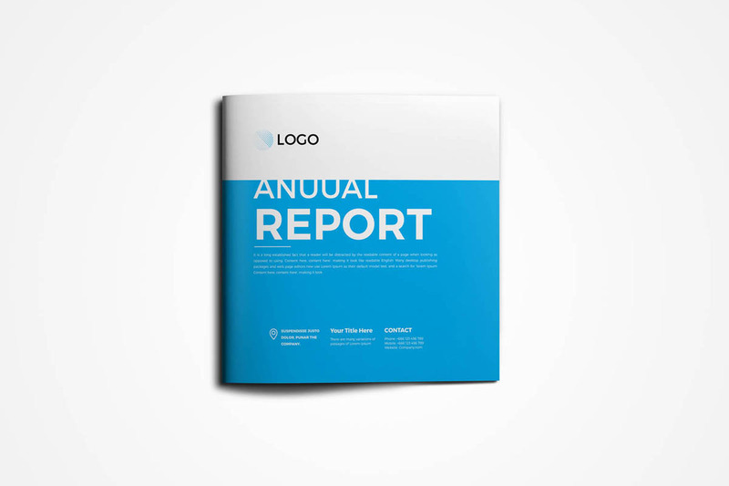 Square Annual Brochure Corporate Identity Template - Features Image 1
