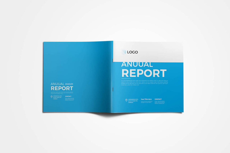 Square Annual Brochure Corporate Identity Template - Features Image 2