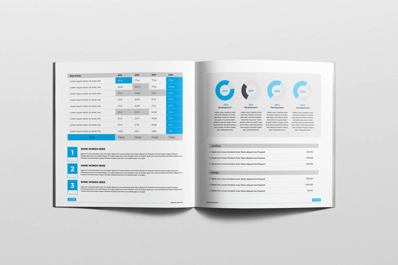 Square Annual Brochure Corporate Identity Template - Features Image 10