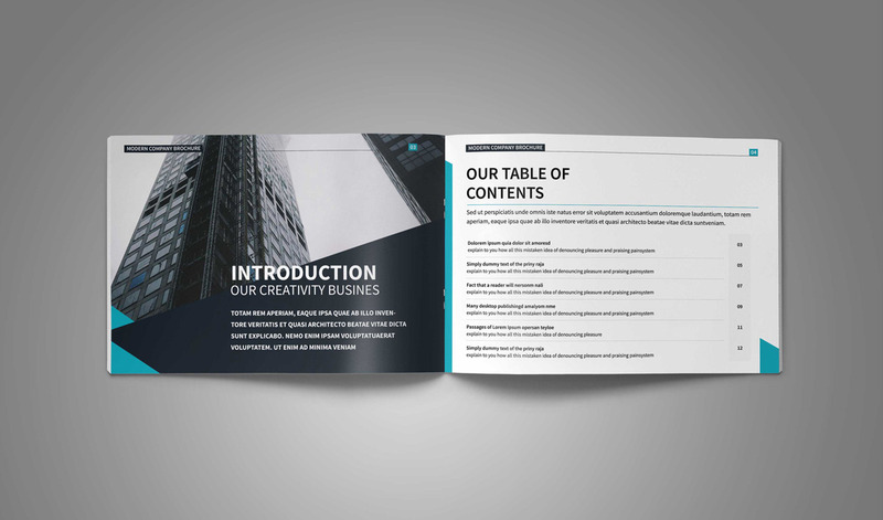Brochure moderne de l'entreprise A5 - Modèle d'identité d'entreprise - Caractéristiques de l’image 1
